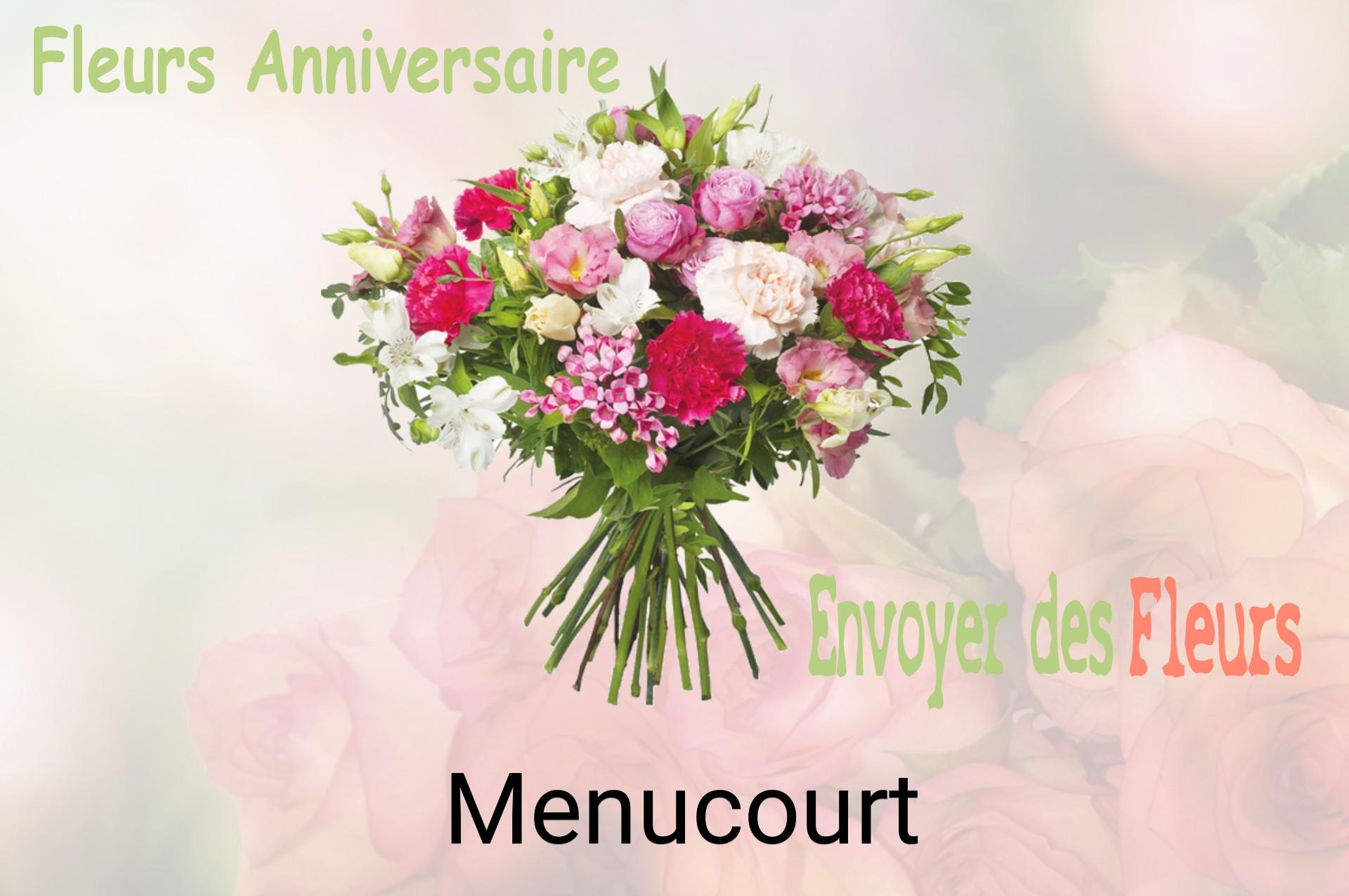 Bouquet de fleurs d’anniversaire livré à Menucourt