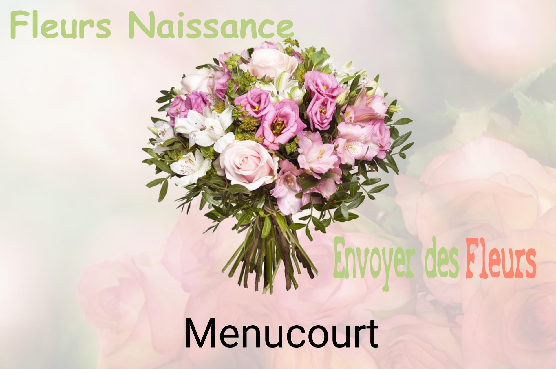 Bouquet de fleurs de naissance livré à Menucourt